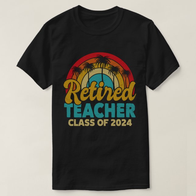 Schulabgängerklasse 2024 Lehrkräfte Altersversorgu T-Shirt (Design vorne)