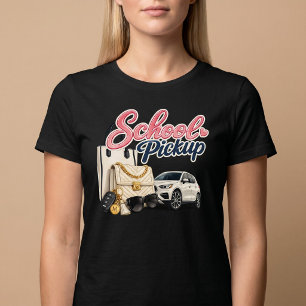 Schulabholbus Busy Mom Lifestyle T-Shirt