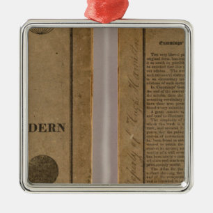 Schulatlas mit moderner Geografie Silbernes Ornament
