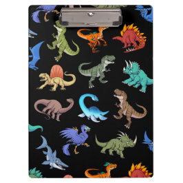 Schulbedarf des Dinosaurier-Regenbogen-II Klemmbrett