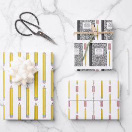 Schulbedarf Party Geschenkwrap Geschenkpapier Set