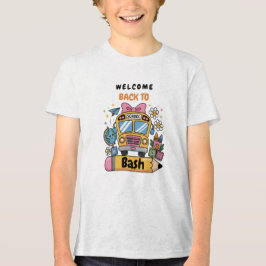 Schulbeginn-Bash! Bearbeitbare End-of-Sommer-Party Tri-Blend Shirt