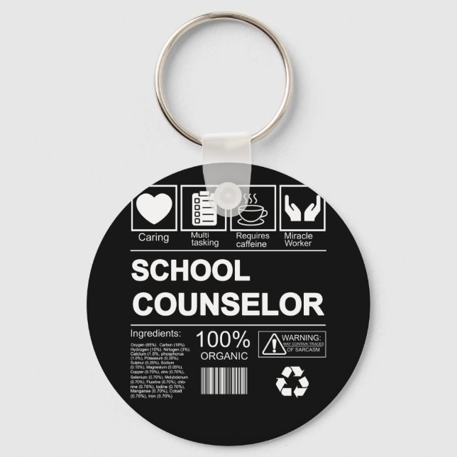 Schulberater 100 % Bio Schlüsselanhänger (Vorderseite)