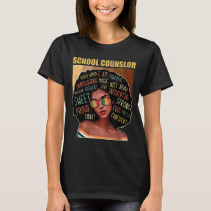 Schulberater Afro American Black Histor T-Shirt