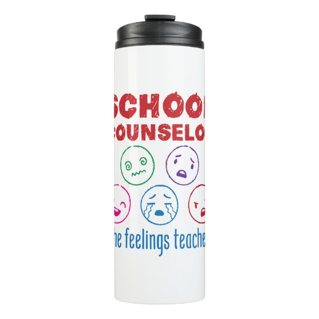 Schulberater (der Lehrer für Gefühle) Thermosbecher (Vorderseite)