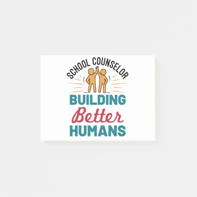 Schulberater Gebäude Bessere Menschen Post-it Klebezettel (Vorderseite)