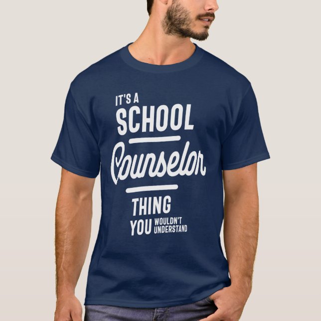 Schulberater Geschenk Funny Job Titel Beruf T-Shirt (Vorderseite)