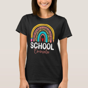 Schulberater Leopard Rainbow Zurück zur Schule T-Shirt