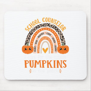 Schulberater Rainbow Leopard Print Halloween C Mousepad