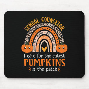 Schulberater Rainbow Leopard Print Halloween C Mousepad