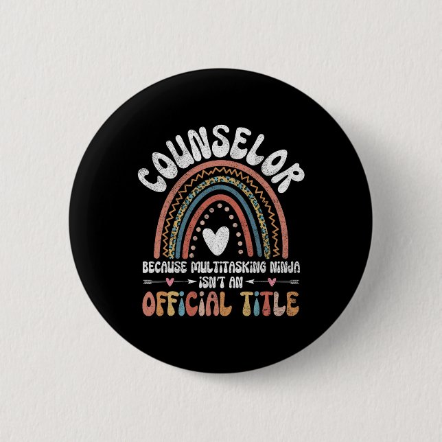 Schulberater Therapeut Erziehung Button (Vorderseite)