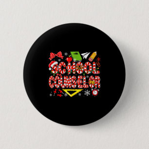 Schulberater Weihnachts-Zuckerhut-Liebhaber Lustig Button