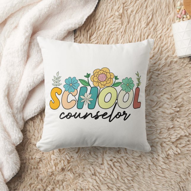 Schulberater Wildblume Lehrer Niedliche Mama Funny Kissen (Decke)