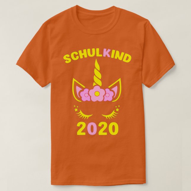 Schulbesuch 2020 Kinderrock T-Shirt (Design vorne)