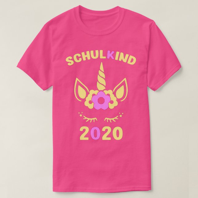 Schulbesuch: Beginn der Schulkinderschulbildung T-Shirt (Design vorne)