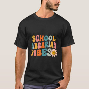 Schulbibliotheken erster Schultag Retro L T-Shirt