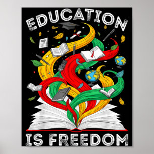Schulbildung zur Schwarzen Geschichte ist Freiheit Poster