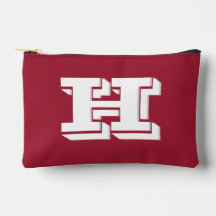 Schulblock-Monogramm Crimson White in Varsity-Lett