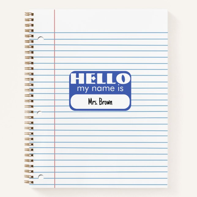 Schulblockpapier Notizbuch (Vorderseite)