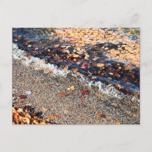 Schulbucht im Herbst Postkarte