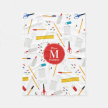 Schulbüros und Handwerksmaterial Mustermonogramm