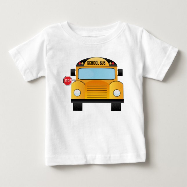 Schulbus Baby T-shirt (Vorderseite)