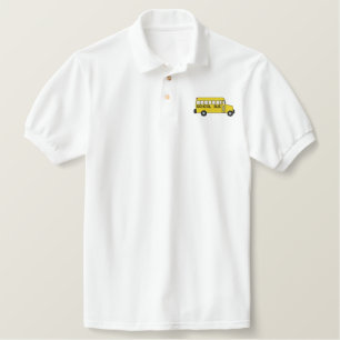 Schulbus besticktes Shirt