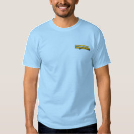 Schulbus Besticktes T-Shirt