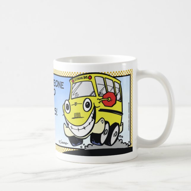 Schulbus-Fahrer Kaffeetasse (Rechts)