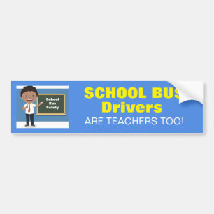 Schulbus-Fahrer sind Lehrer auch! Fahrerzeichen Autoaufkleber