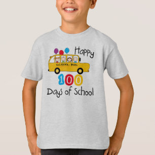 Schulbus feiern 100 Tage T-Shirt