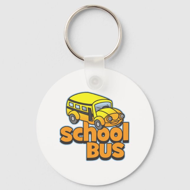 Schulbus für Kinder Schlüsselanhänger (Vorderseite)