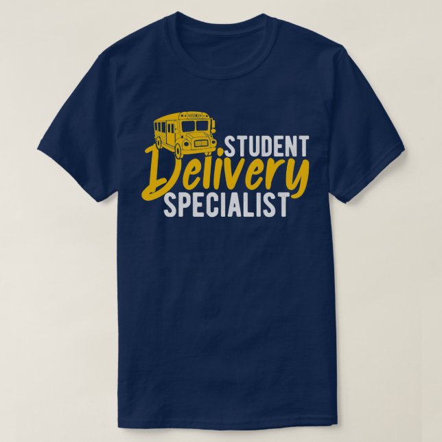 Schulbus für Schüler/innen T-Shirt (Design vorne)