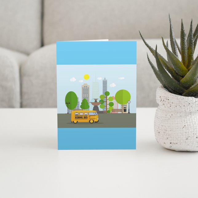 Schulbus in der Stadt Karte (Von Creator hochgeladen)