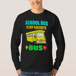 Schulbus ist mein Lieblings-Bus Kleinkinder Jungs  T-Shirt