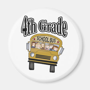 Schulbus mit Kinder4. Grad Magnet