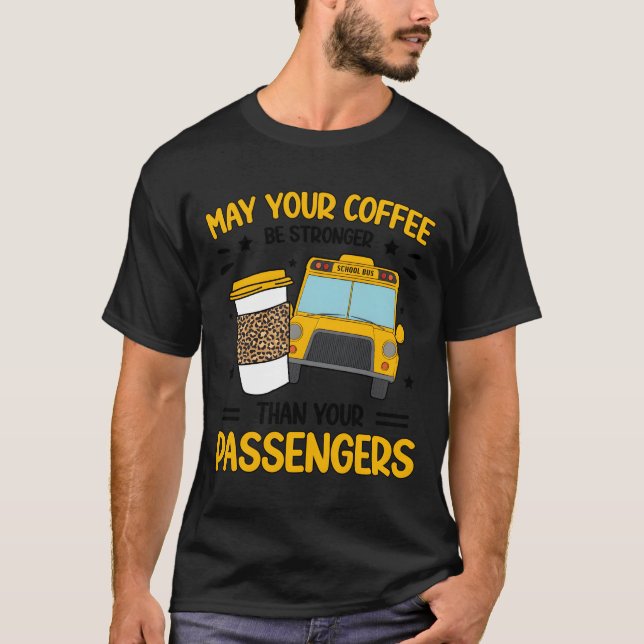 Schulbus-Monitor-Kaffee-Bus-Monitor T-Shirt (Vorderseite)