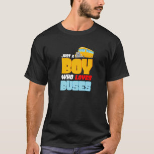 Schulbus nur ein Junge, der Busse Liebe T-Shirt