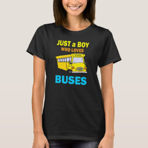 Schulbus nur ein Junge, der Lieben fährt 1 T-Shirt