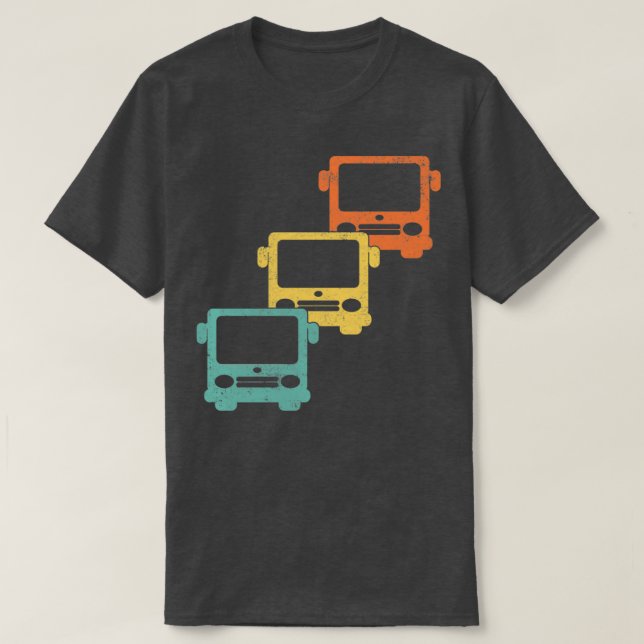 Schulbus Skoolie Busfahrer T-Shirt (Design vorne)