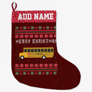 Schulbus Uggge Weihnachtskraut Großer Weihnachtsstrumpf