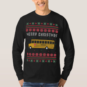 Schulbus Uggge Weihnachtskraut T-Shirt