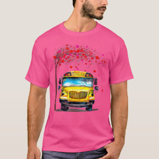 Schulbus Valentine mit dem Baum Herz Schulbus Dr. T-Shirt
