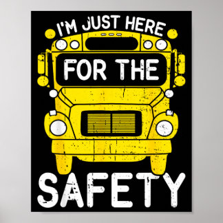 Schulbusbetreuer hier für die Sicherheit Schulbus Poster