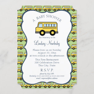 Schulbusdusche Einladung