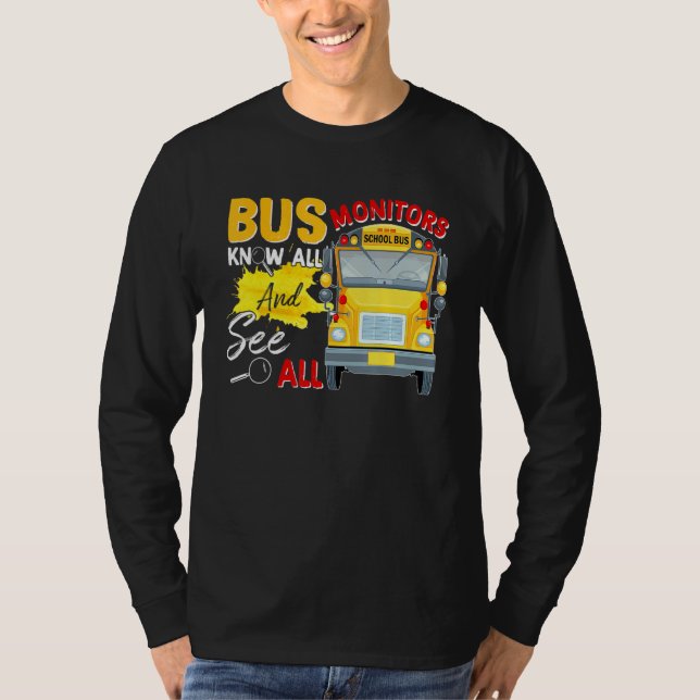 Schulbusfahrer: Bildschirm T-Shirt (Vorderseite)