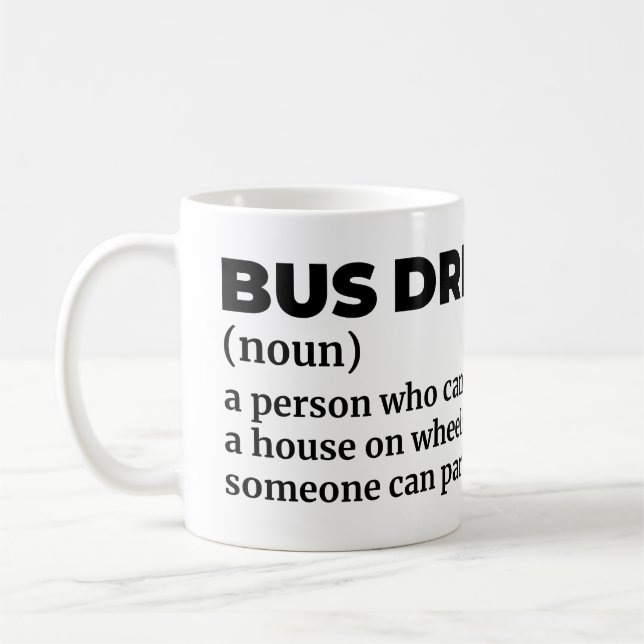 Schulbusfahrer - Definition Kaffeetasse (Links)