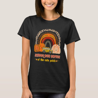 Schulbusfahrer des Niedlichen Patchpumkin-Rainbos T-Shirt