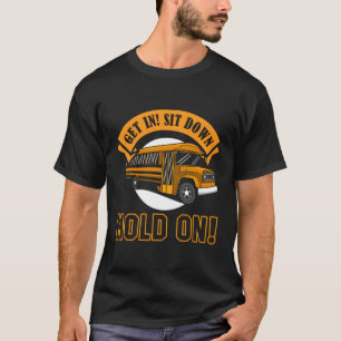 Schulbusfahrer fahren auf Studentenbasis T-Shirt