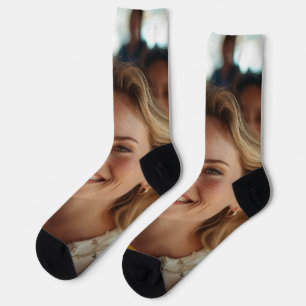 Schulbusfahrer-Foto anpassen Socken